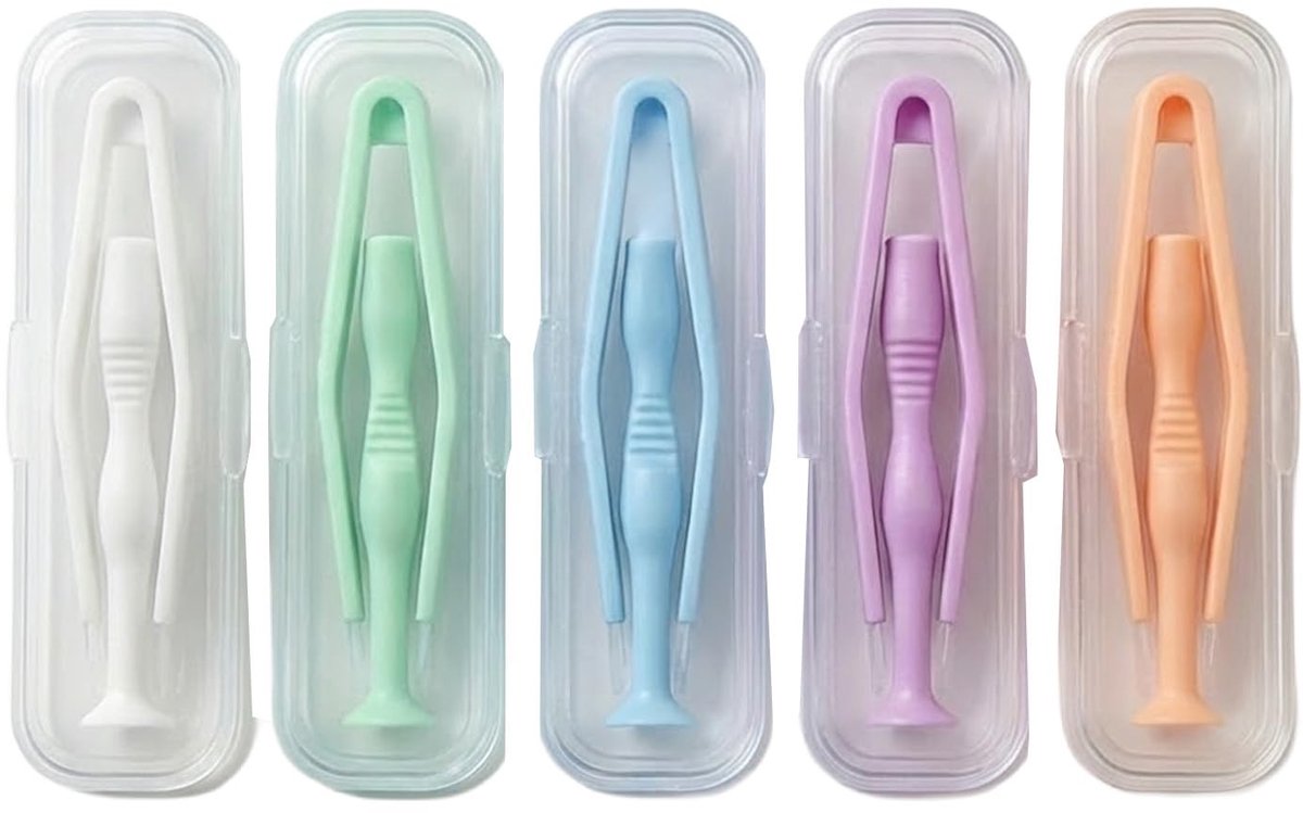 Dailygoods- Contactlenshulpmiddel Hygiënische Bescherming - Contactlenzen Pincet - Contactlenszuiger - Opbergdoosje - Draagbaar - Zachte Grip - Contactlensset