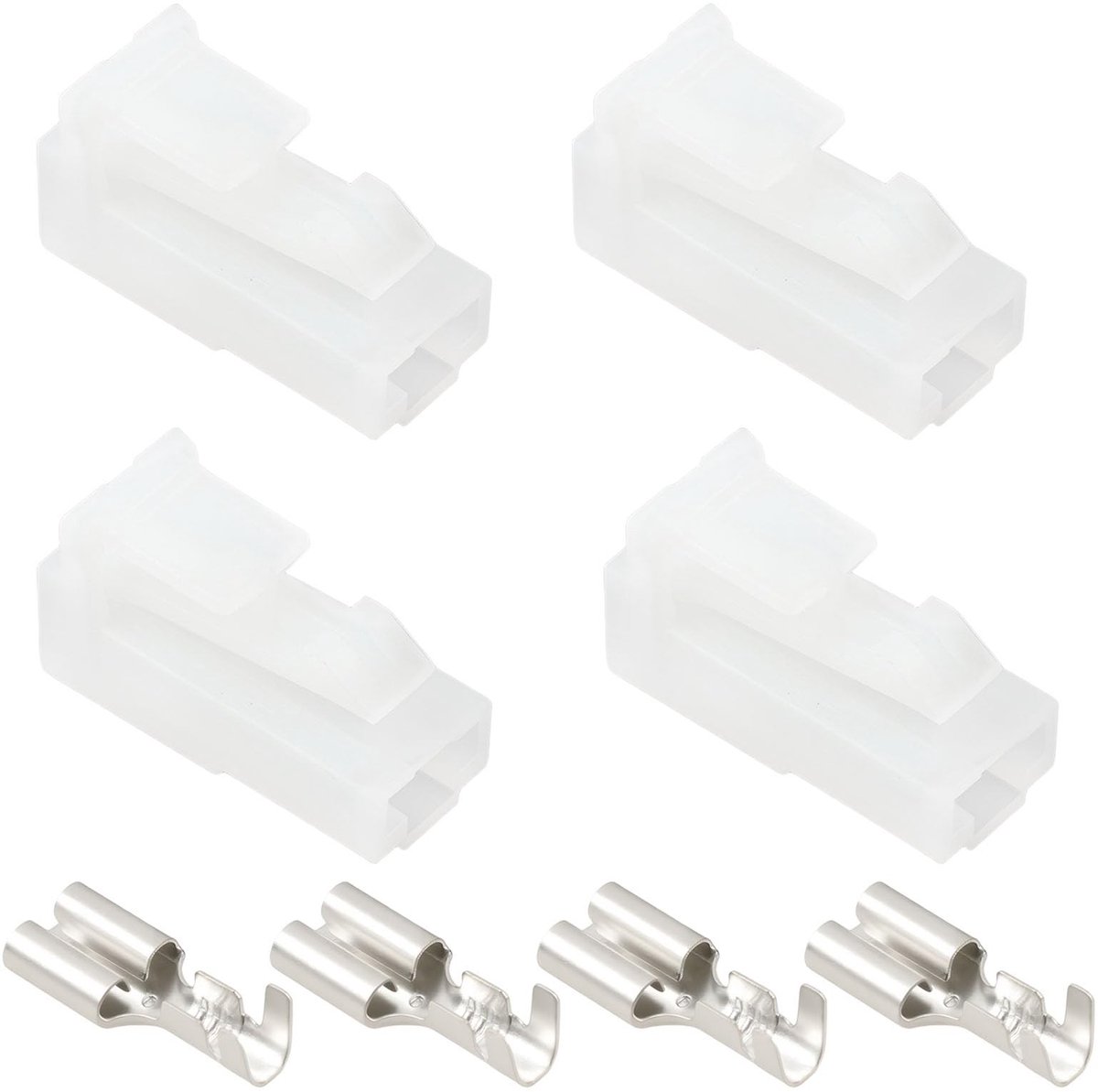 Dailygoods - 4 Stuks 1/4 Inch Starter Solenoïde Draad Harnas Connector