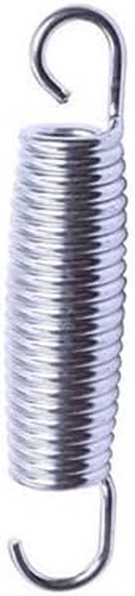 Vervangingsveren - Stalen veren - Trampoline reparatie - Verhoogde spanning - 10-17.8cm - Zilver