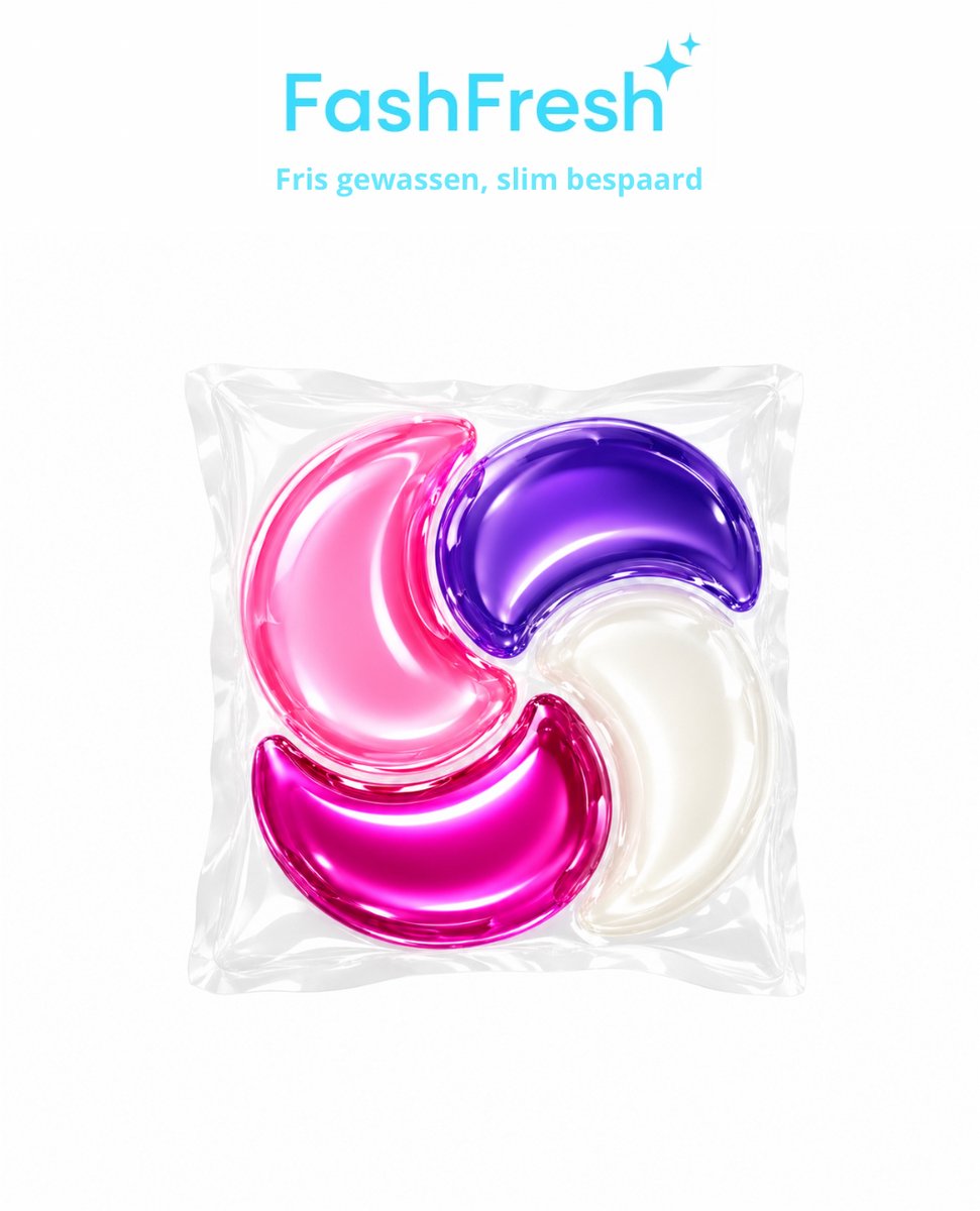 FashFresh Wascapsules 300 - Hypoallergeen - Wit/bont/donker - 15-90°C