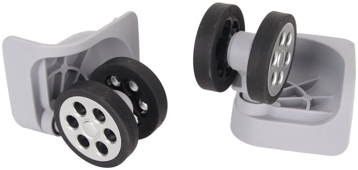 Dailygoods- Bagagewielen Vervangset 360 Graden Rotatie - Slijtvast - Lichtgewicht - Duurzaam - Universeel - Professionele Accessoires - Kofferwielen
