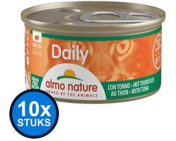 10x Almo Nature Daily - Mousse Tonijn - Kattenvoer Natvoer - 85g