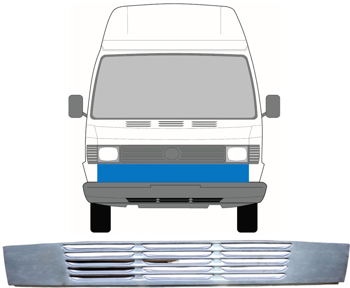 Onderste grill voor Mercedes T1 207-410 1977-1995