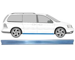 Reparatie dorpel voor Ford Freestar 2004-2007 / Links = Rechts (symmetrisch)