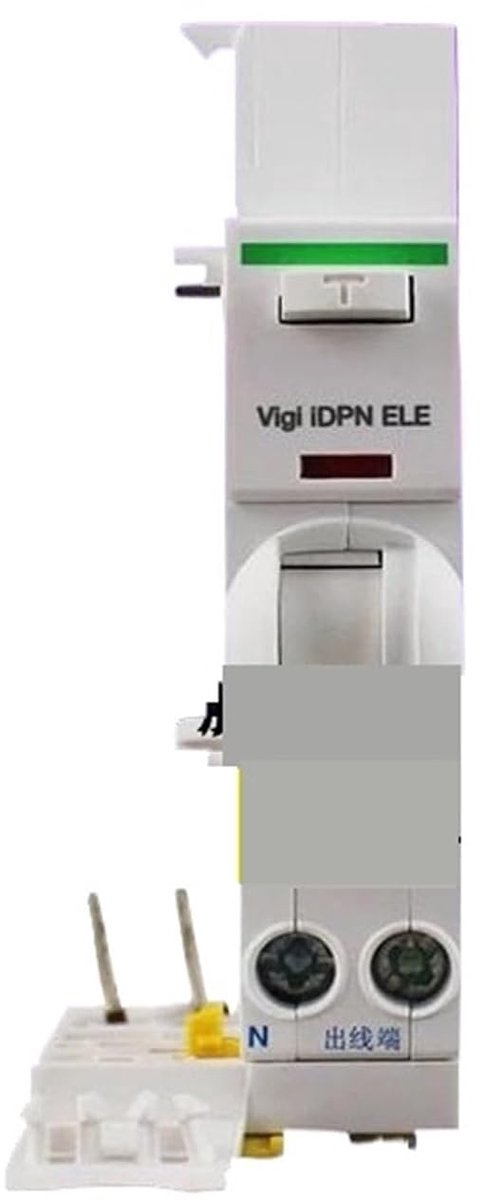 Stroomonderbreker - Zekering aardlek - Elektrische veiligheid - 1P+N 25A 30mA - 11x11x11 cm - Grijs