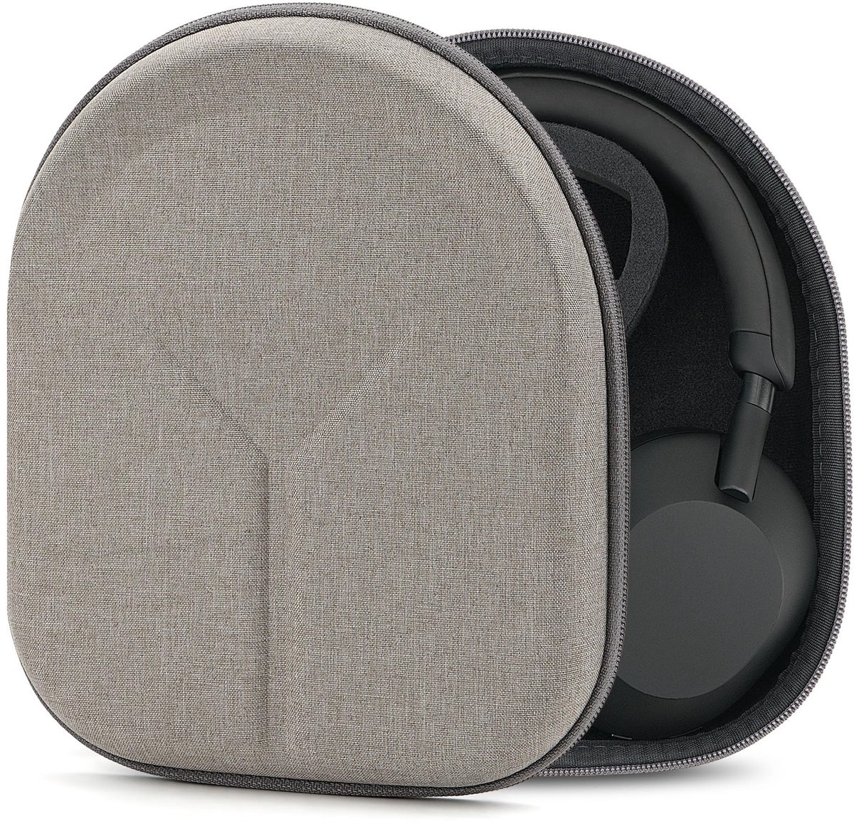 Dailygoods- Hoofdtelefoonhoes harde schaal - Compatibel met Sony WH-1000XM5/WH-1000XM4/WH-1000XM3 - Vervangende case - Bescherming - Bruin - Geschikt voor over-ear/on-ear modellen - Koptelefoonhoes