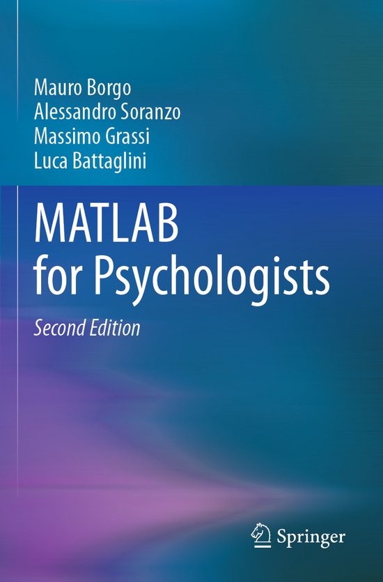 MATLAB for Psychologists - cover
