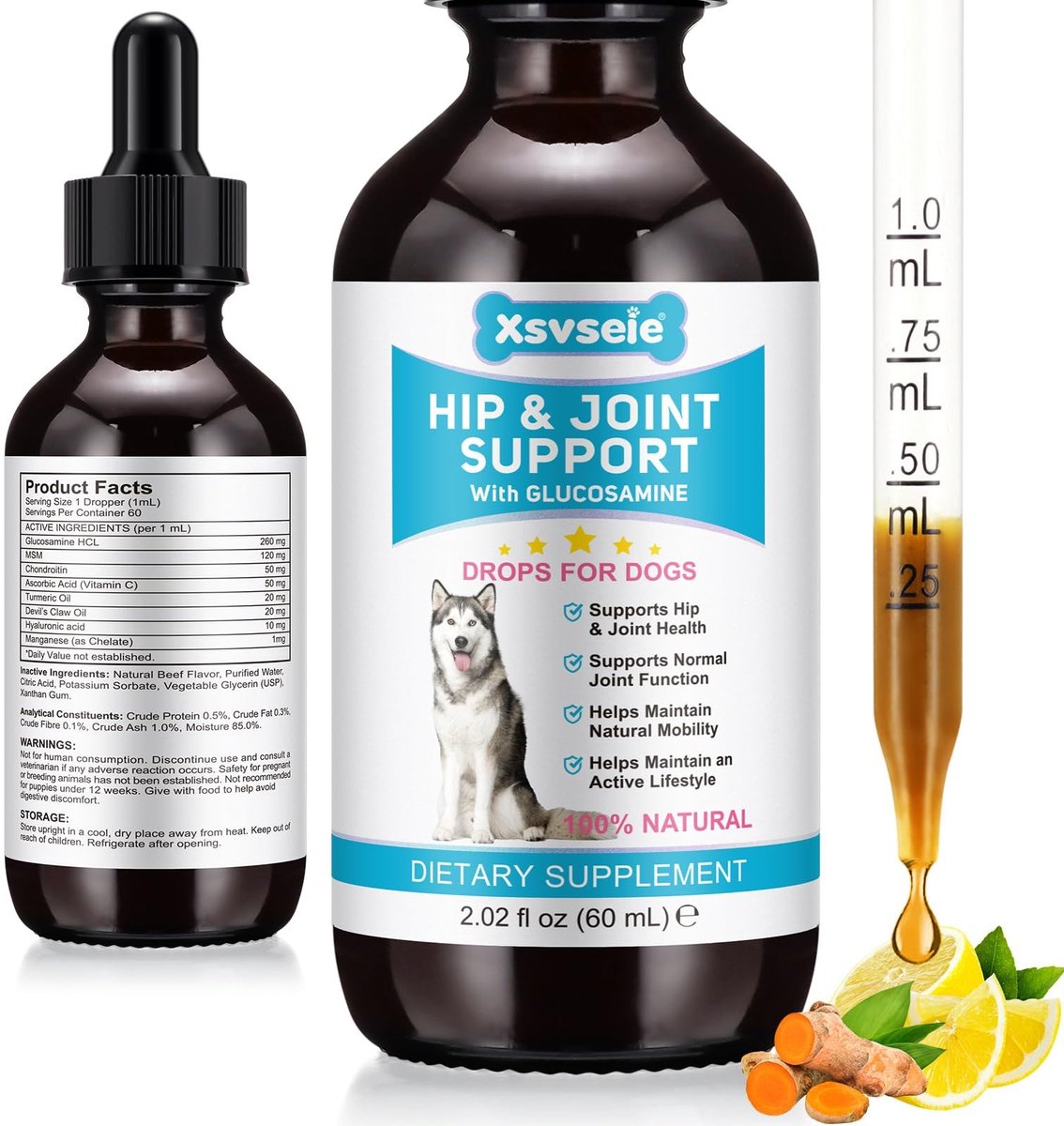 Dailygoods- Chondroïtine Supplement voor Gewrichten - Pijnverlichting - Glucosamine Druppels - Mobiliteit - Ontstekingsremmer - Bevorderde Gewrichtsgezondheid - Gewrichtssupplement