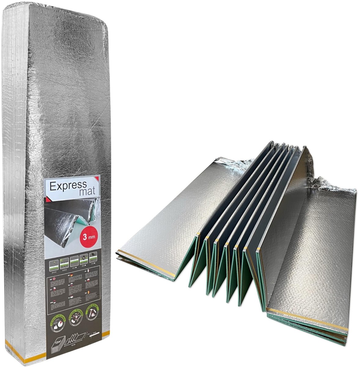 Dailygoods - Bodemplaat voor Vloerondergrond met PET-folie - Geluidsisolatie en Warmtebescherming (12m²)
