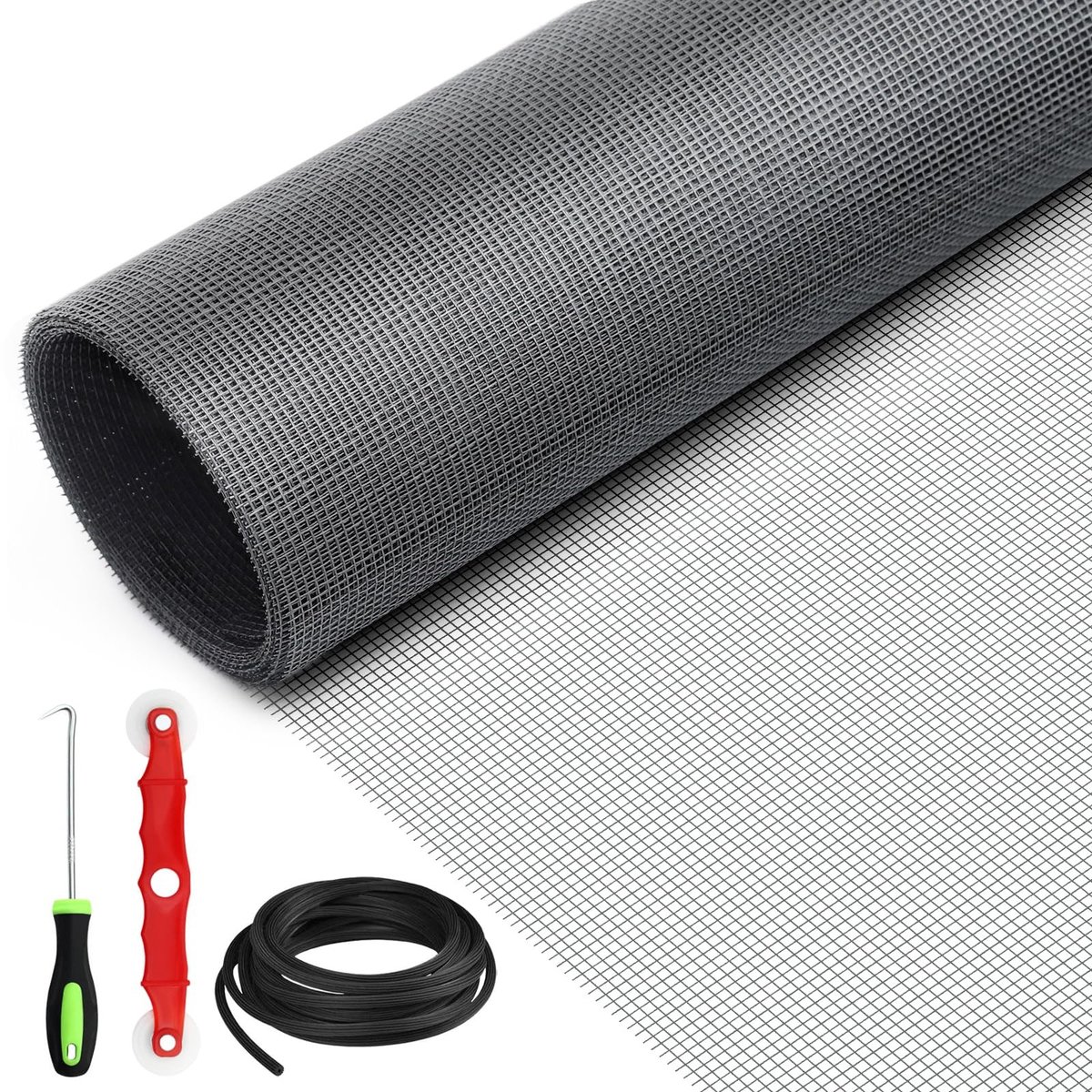 Dailygoods- Vliegengaas 250 x 120 cm - Insectenbescherming - Glasvezelnet - Scheurvast - Schimmelbestendig - Flexibel ontwerp - Insectennet