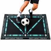 Kyto Sports Voetbal Trainingsmat 60x90 cm, blauw - Antislip Voetbalmat voor Balcontrole, Coördinatie en Dribbeltraining - Trainingsmat voor Kinderen en Jeugd
