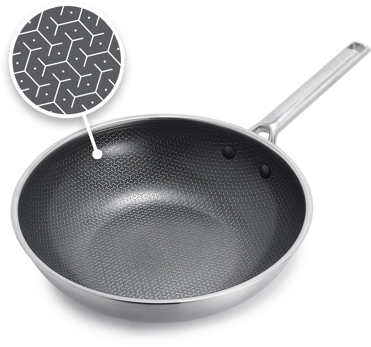 Dailygoods - Wokpan - 28 cm Keramisch Antiaanbak met Diamanten