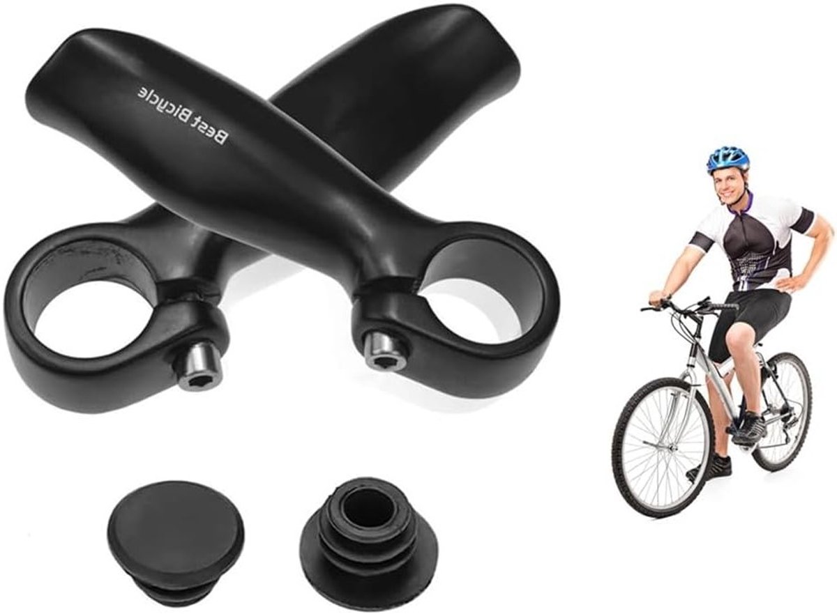 Fiets Handvatten van Aluminium Legering met Fietscaps voor Verbeterde Grip en Comfort