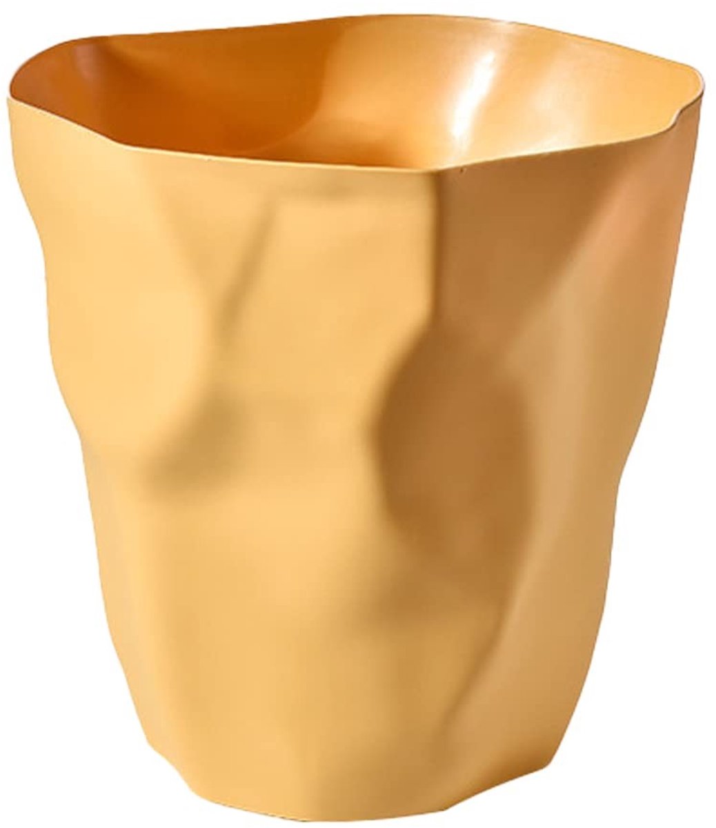 Dailygoods- Prullenbak Milieuvriendelijk - Prullenmand Kunststof - Kantoor/Slaapkamer - Onregelmatig Design - Compact 30 Liter - Lichtgewicht en Duurzaam - Vuilnisemmer