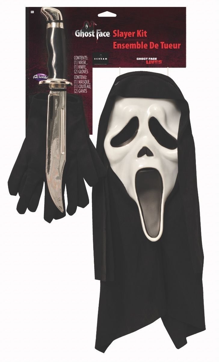 Ghost Face® Scream masker Met Mes flexibel