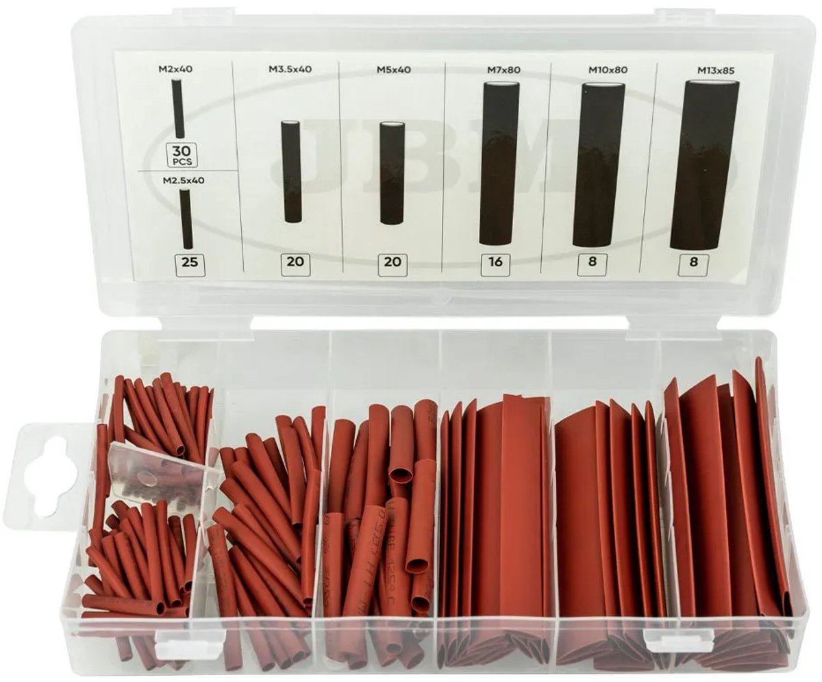 JBM Tools | 127 Delige krimpkous assortimentsdoos |Shrinktube