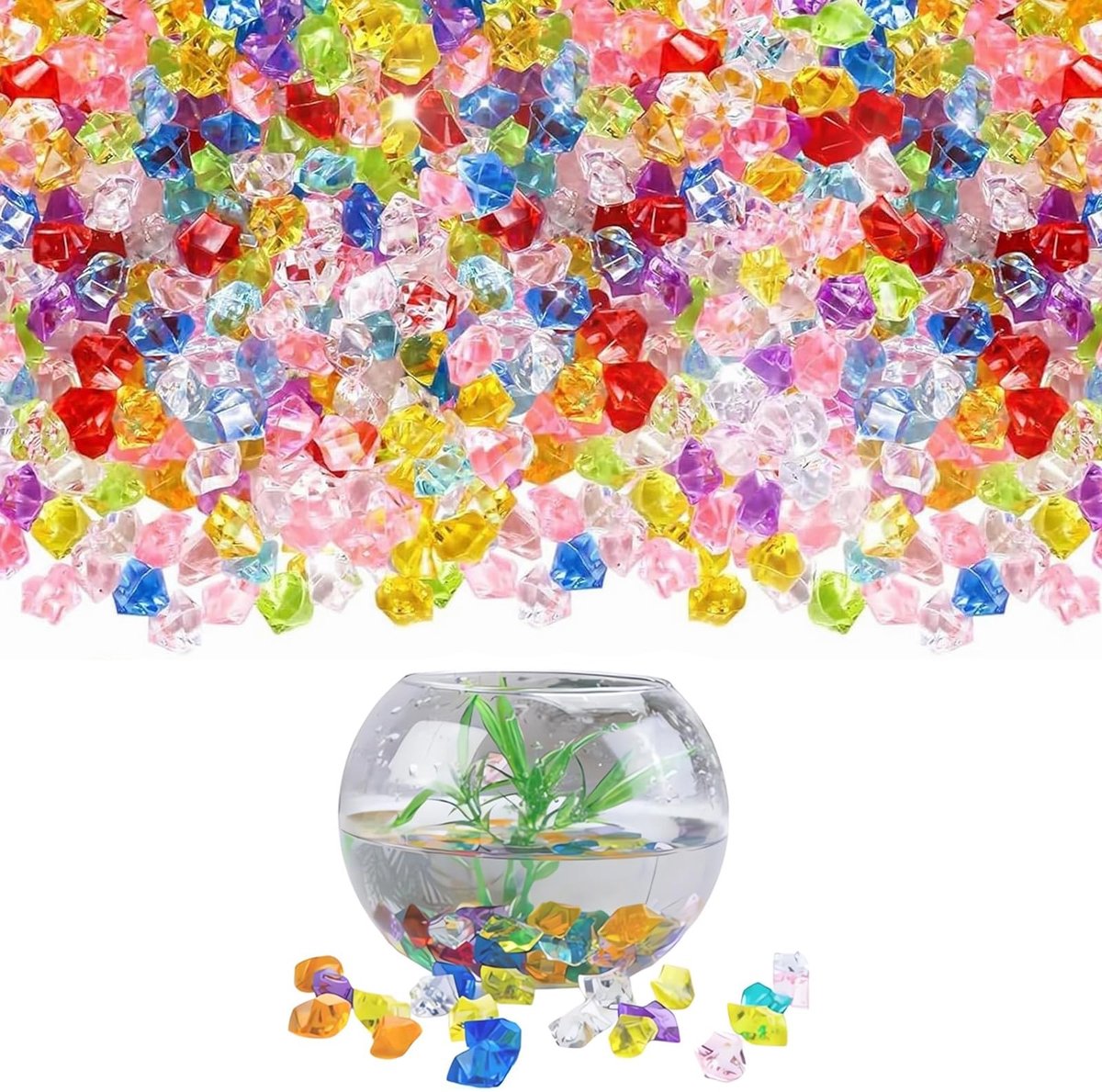 Solidchoice- Acryl Strassteentjes 300 Stuks - Decoratieve Sierstenen - Hoge Kwaliteit - Tr