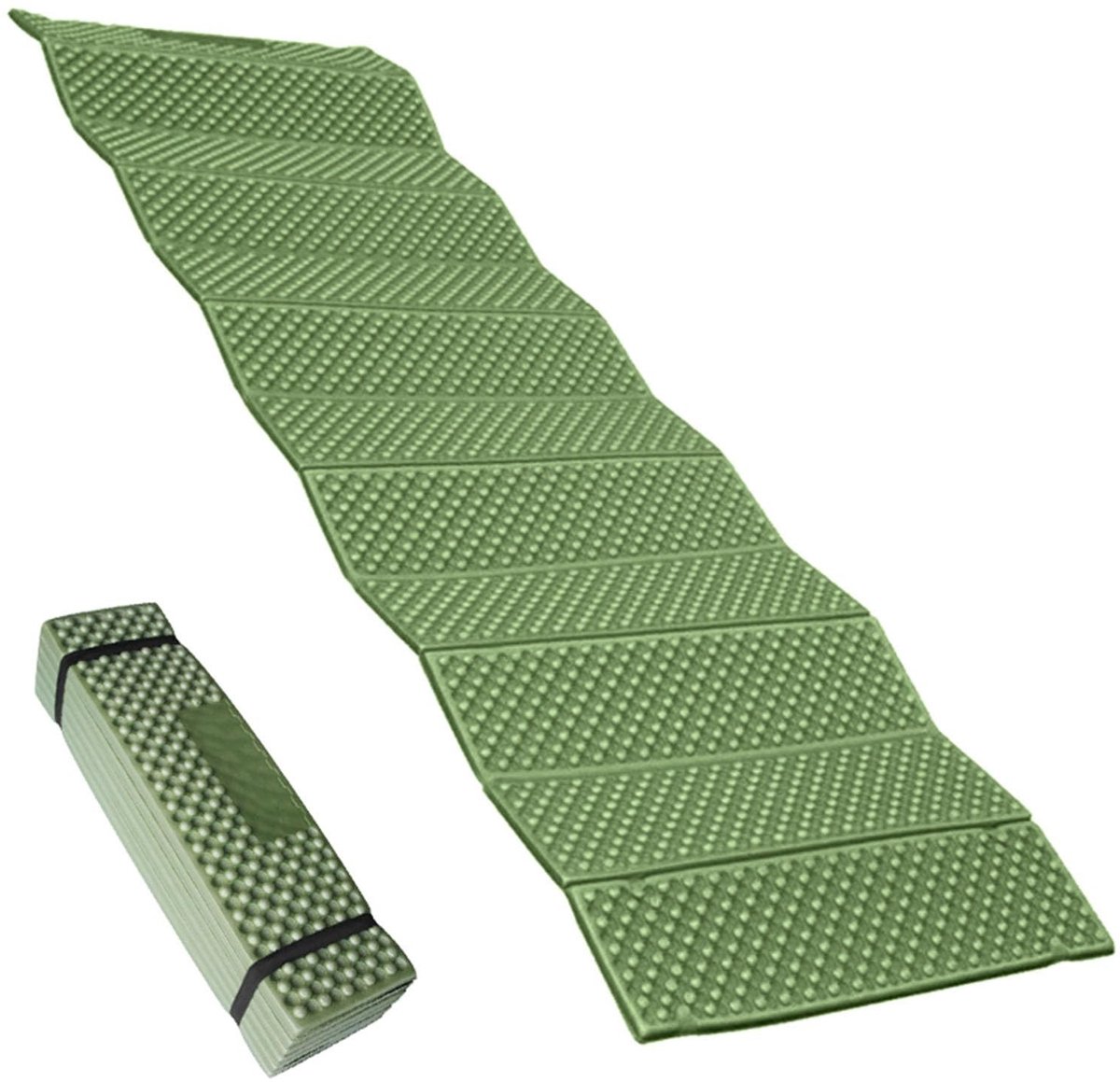 Solidchoice- Kampeermatje Lichtgewicht - Opvouwbaar Slaapmatje - Vochtbestendig - Ergonomische Rugondersteuning - XPE-Schuim - Compact en Draagbaar
