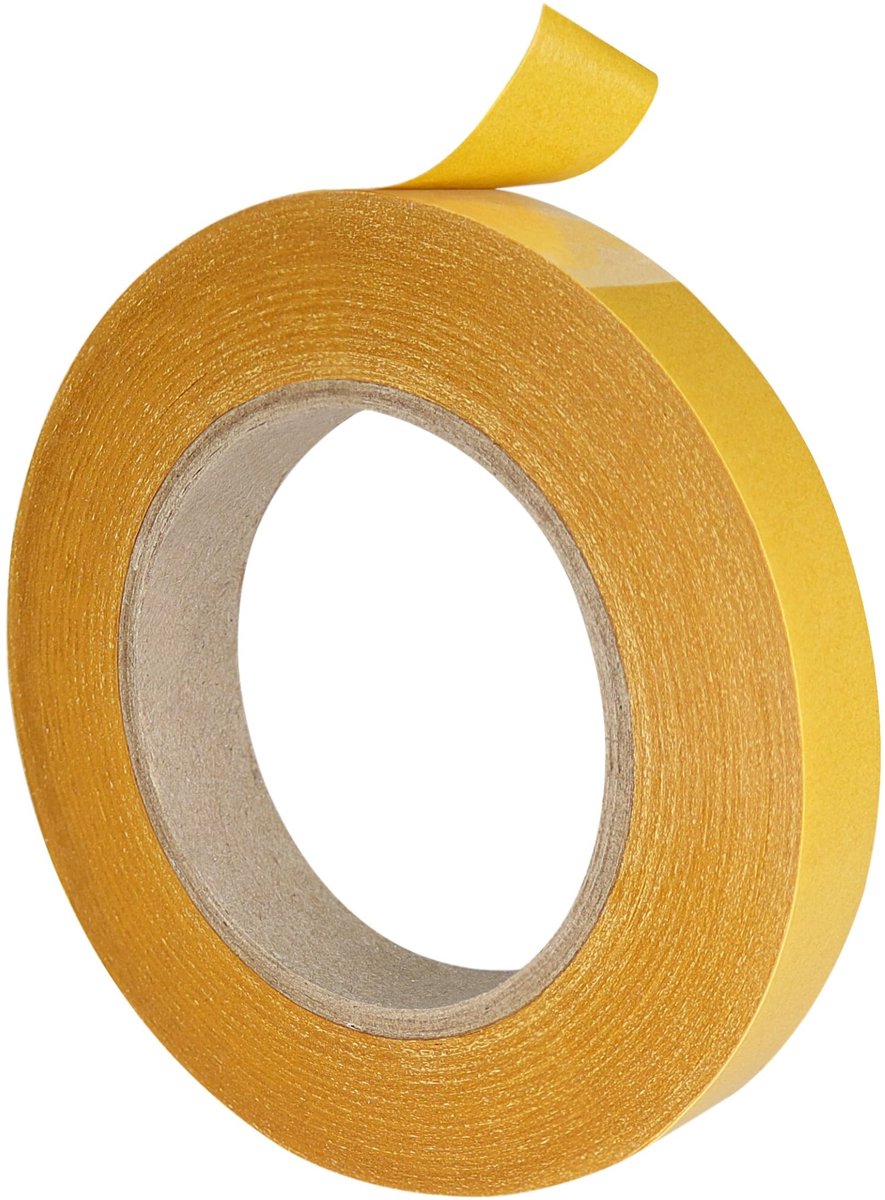 Dailygoods- Plakband Dubbelzijdig Extra Sterk - Dun - Permanent Klevend - 9 mm x 10 m - Industrieel Kwaliteit - Goede Weerstand tegen Temperatuur en UV - Dubbelzijdig Tape