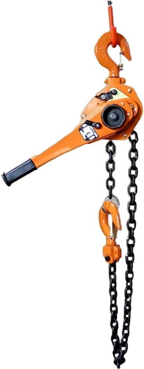 Handlier Hefboomtakel - Kettingtakel - Zwaar Werk - G80 Mangaanstaal - 08 Ton - Oranje