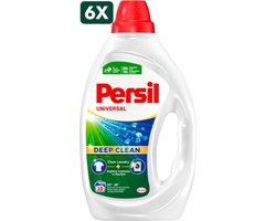 6 x Persil Universal - Deep clean - Vloeibaar Wasmiddel - Witte en Gekleurde Was - 19 Wasbeurten