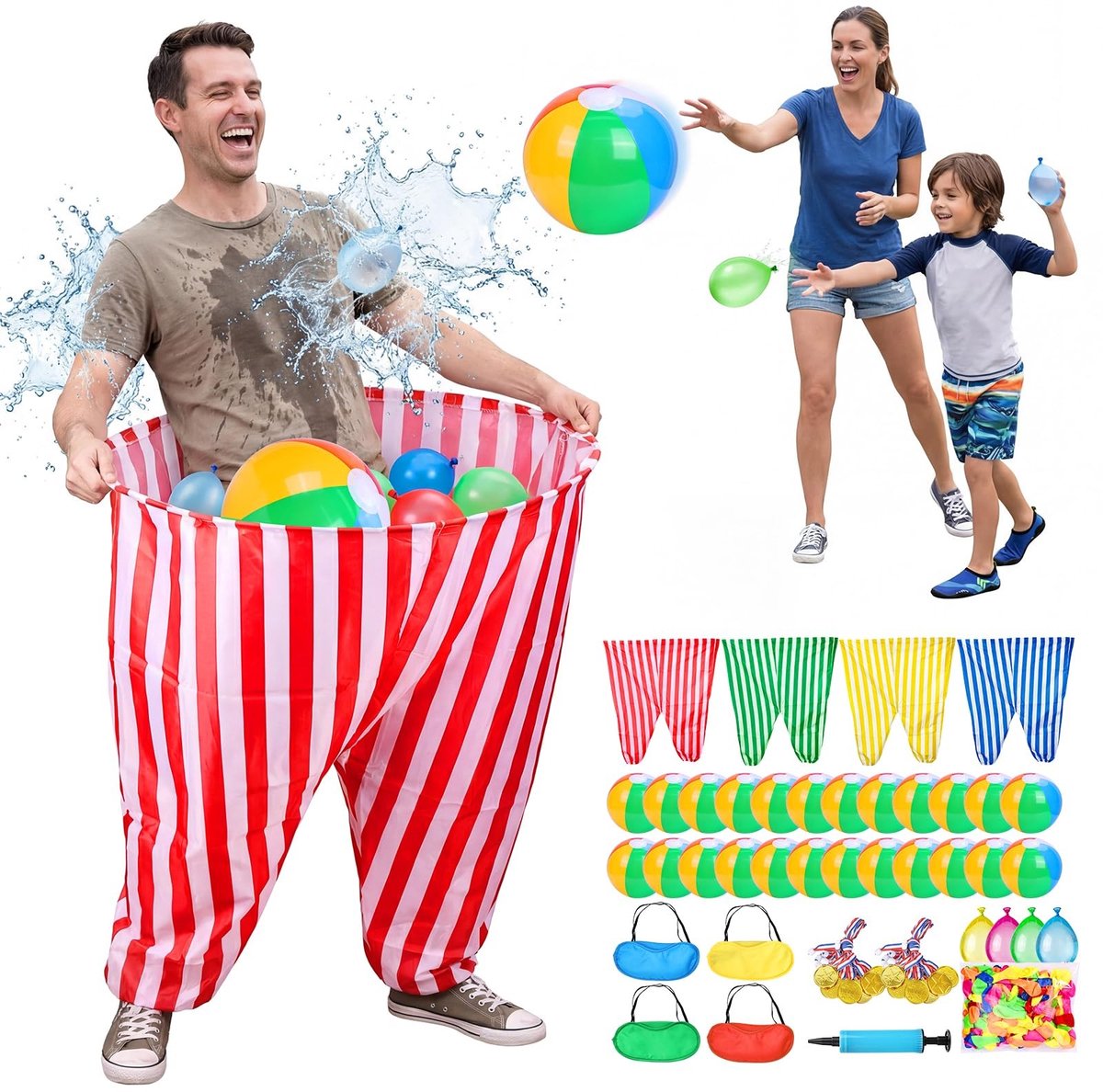 Dailygoods- Spel Granny Broek - Buiten Spel - Oma Broek - Buitenspeelgoed - Spellen - Activiteit voor Buiten - Buitenspel
