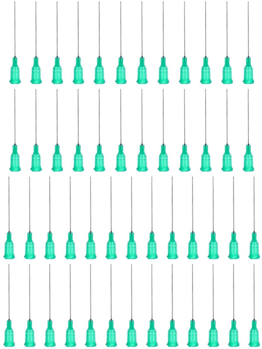 Doseernaalden met stompe punt, 1,5 inch, 100 stuks, 18 g, industriële vloeistofdoseercanule met Lure-Lock voor het bijvullen van vloeibare inkt en lijm