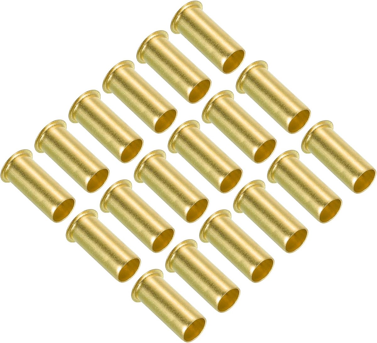 6mm ID 8mm OD Messing Compressie Insert, 18 Pack Insert Tube Ondersteuning Compressie Montage Accessoires Kit Voor Water Olie Luchtpijp