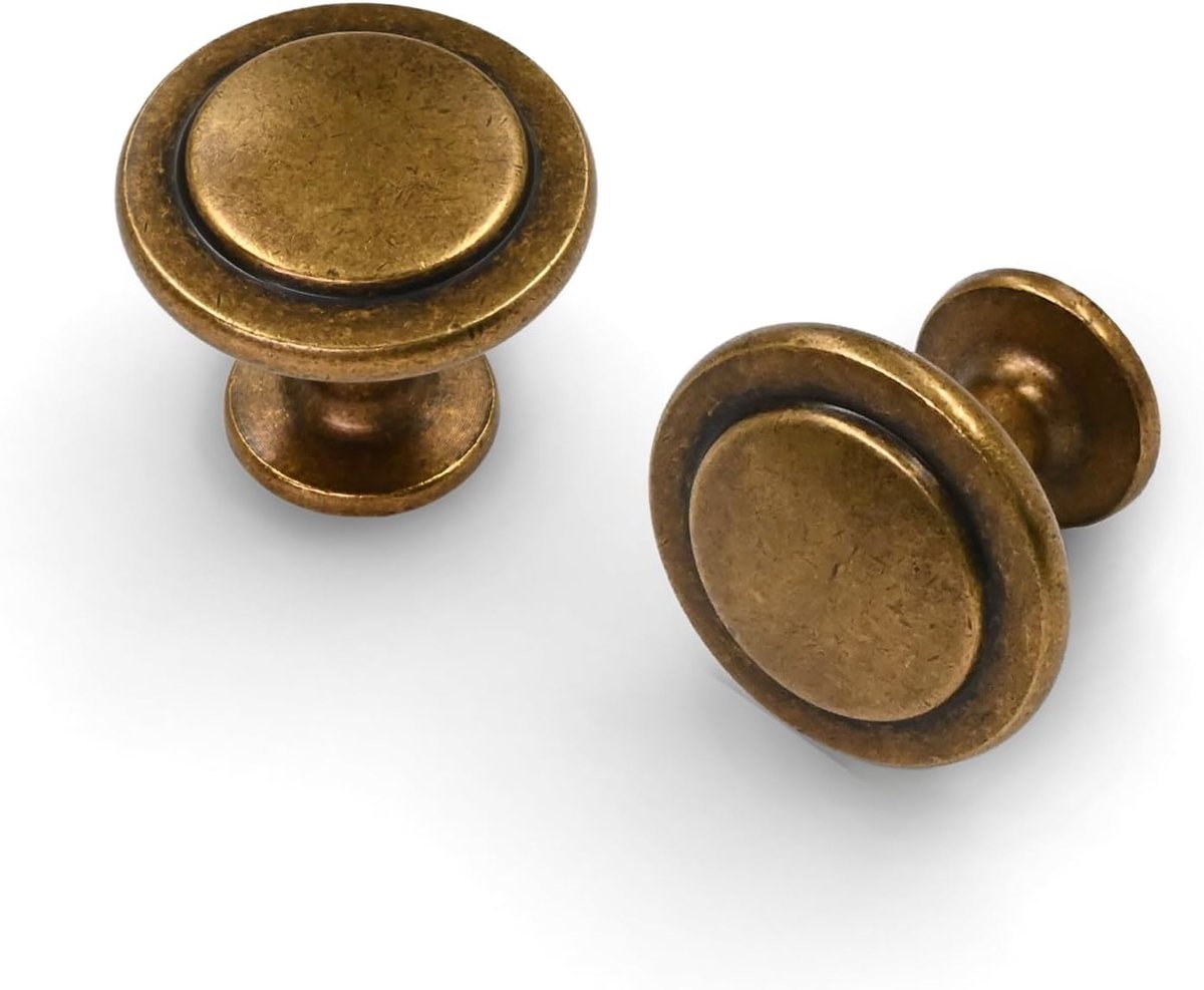 12 stuks meubelknoppen kastknoppen antiek messing ladeknoppen knop voor kast deurknop kommodeknoppen kastknoppen UK0006…