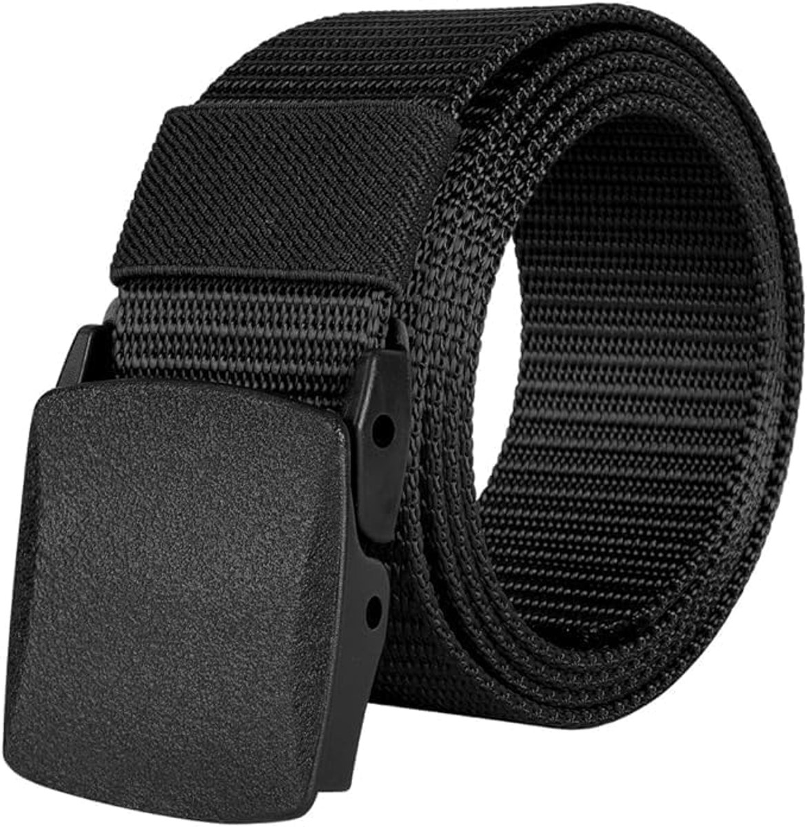 Riemen, Verstelbare Nylon Riem, Snelgesp, Lichtgewicht, Ademend, #1 Zwart-a, 130