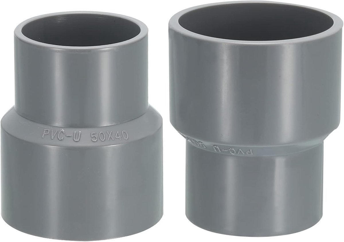 sourcing map 2 stuks pvc-waterleidingen, verzwakker, stopcontact voor buiten/tuin, 40 mm en 50 mm