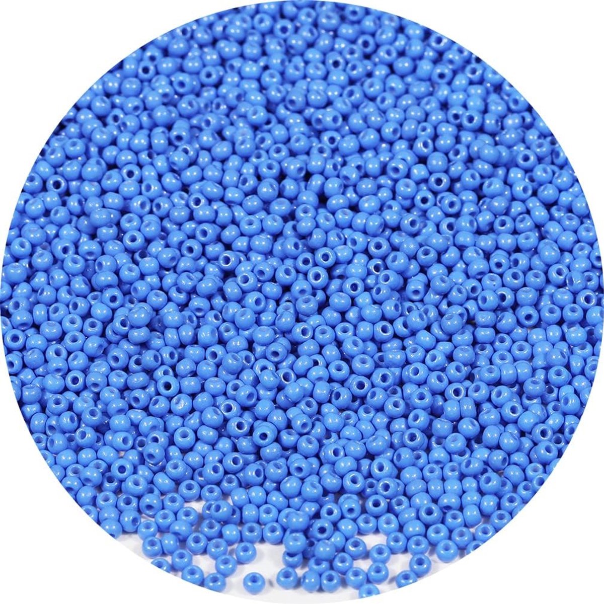 Kralen, ca. 9000 stuks/100 g, 12/0 glazen kralen voor het maken van armbanden en halskettingen (blauw)