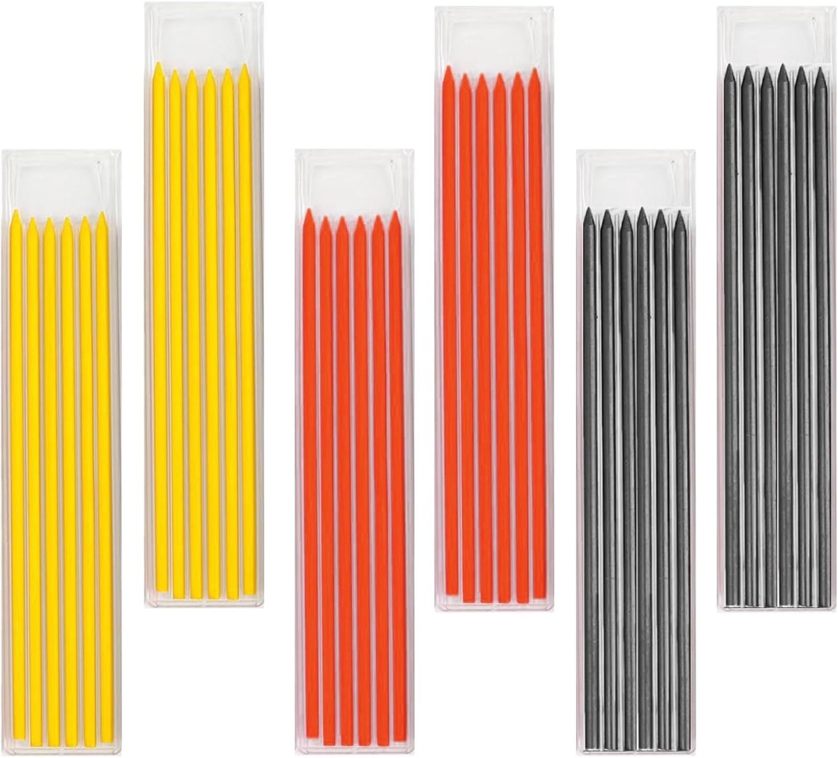 36 Stuks Tracer Potlood Navullingen 2,8 mm Pica voor Timmerlieden, Diepe Gat Marker, Schrijnwerker voor Houtwerk en Bouw