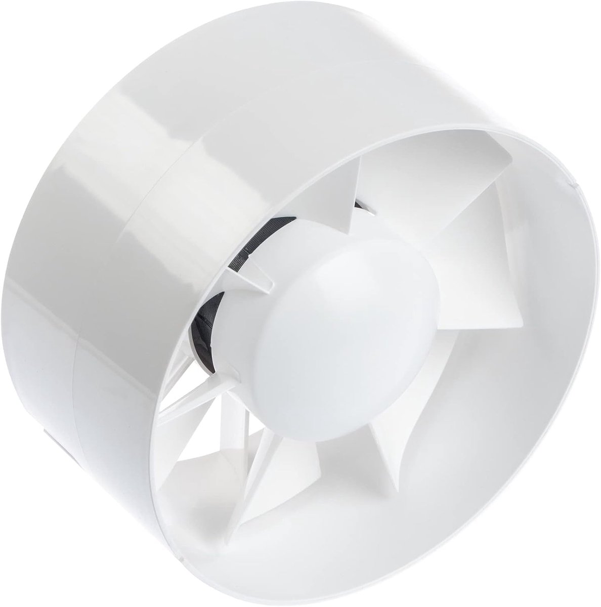 Buisventilator 150 mm uitlaatventilator - stille inliner voor badkamer, broeikas, garage, broeikas, 2 jaar garantie