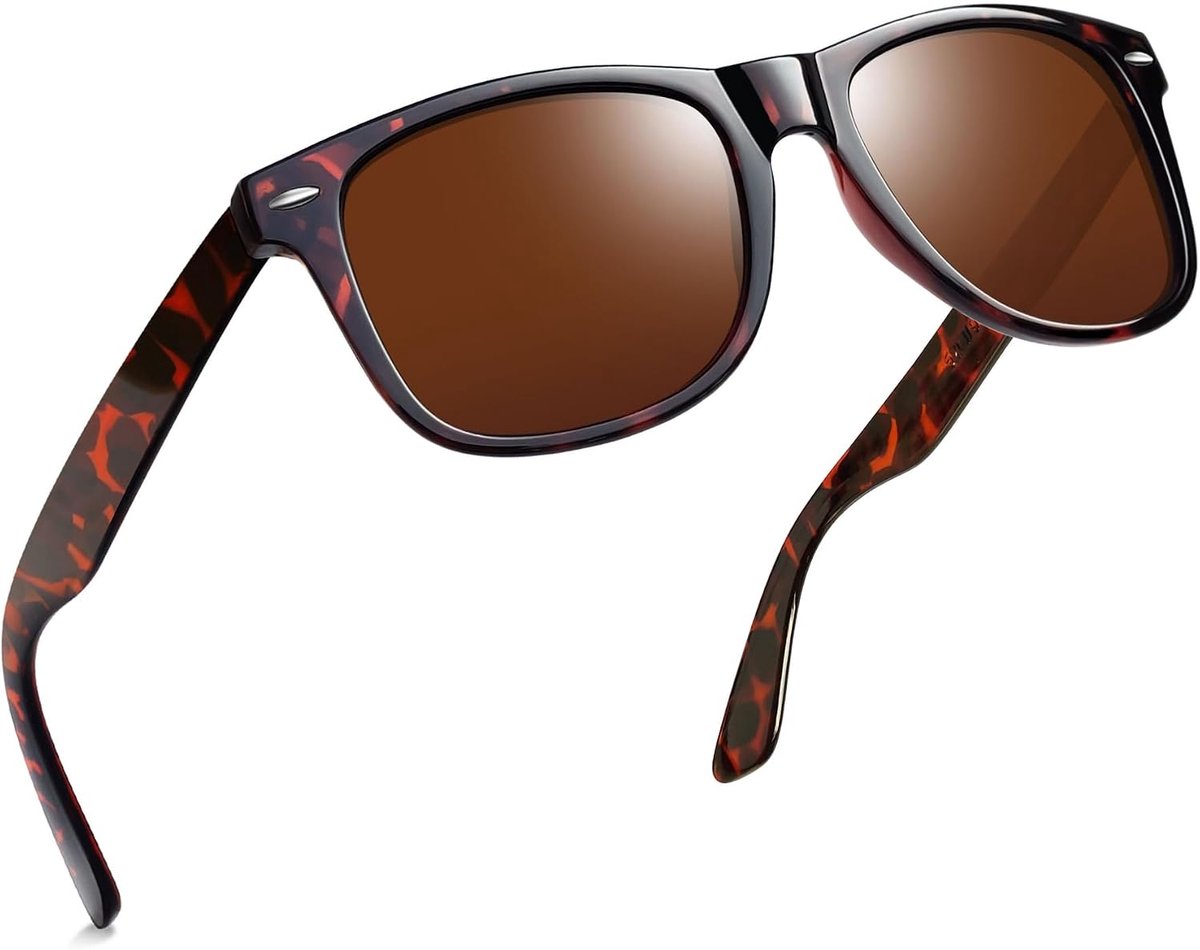 Gepolariseerde Zonnebril Heren Dames UV400 Bescherming | Klassieke Vierkant Zonnebrillen Winkelen Autorijden Dagelijks Gebruik Unisex Sunglasses