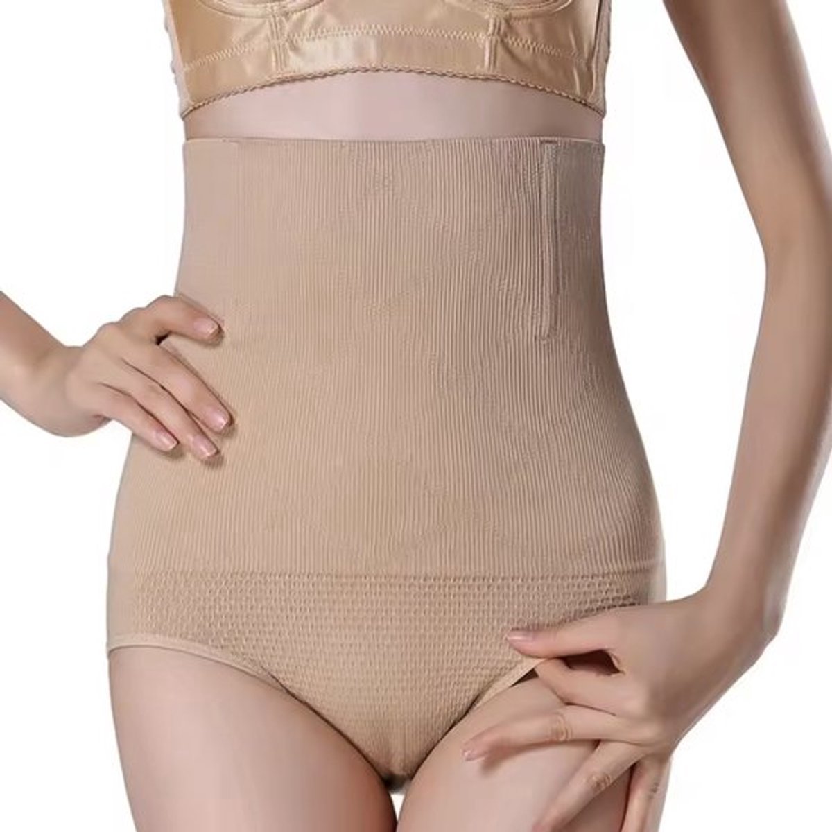 Ulanax - Hoge-Taille-Ondergoed L-Beige-Vormgevend-Buik-Gewichtsverlies-Buikband-Body-Wrap-Corset-Gordel-Postpartum-Moederschap-Broek-Buik-Riem