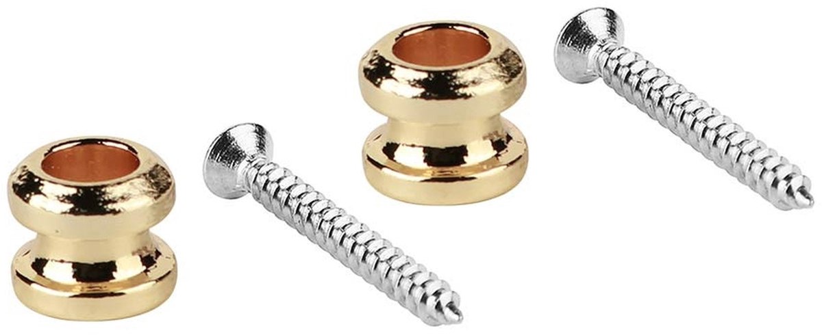 Straplock knoppen - Boston BSLB-10-GD - Met schroeven - Goud - Set van 2