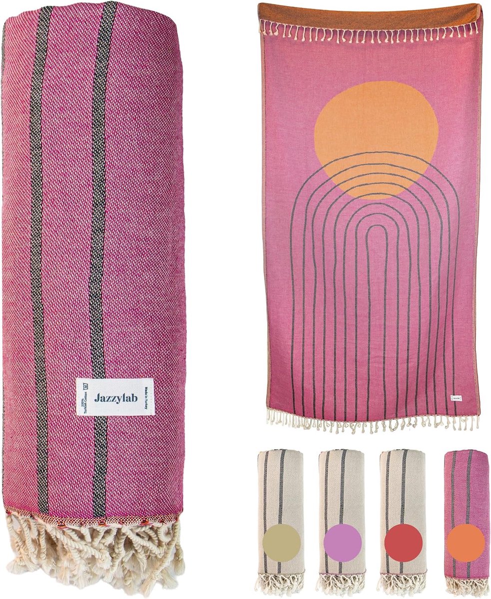 Hammamdoek Pestemal 100 x 200 cm - 100% Katoen - Handgeweven Jacquard Stijl - Ideaal voor Sauna en Strand - SnelShoppen