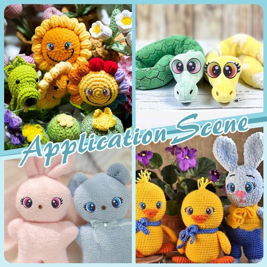 Ogen van vilt gemengde kleuren wolfilmagie cabochon poppenproductie-accessoires ronde oogversiering voor sieraden maken en knutselen — afbeelding 3