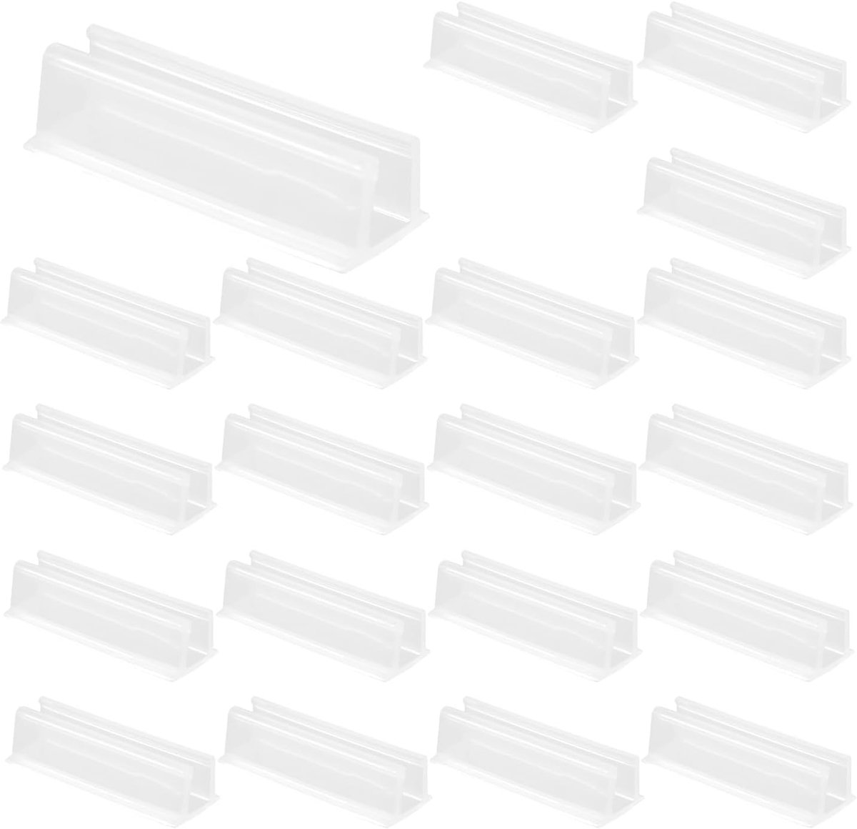 20st Neon Touw Licht Montageclips voor Govee, Zelfklevende en Waterdichte Touw Licht LED Strip Montagebeugels Houders Installatie Bevestigingsclips Accessoires voor Hout Glas Marmer Tegels