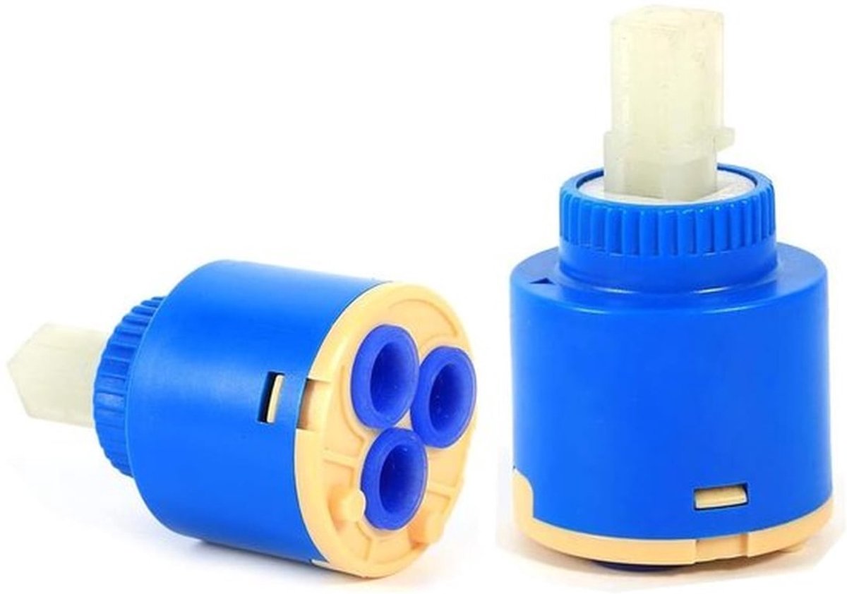 Keramische Cartridge 40 mm - Drielaags Filter - Hoogwaardige Materialen - Optimale Afdichting - Geschikt voor Keukenkranen - Geen Waterlekkage - Kraanonderdeel