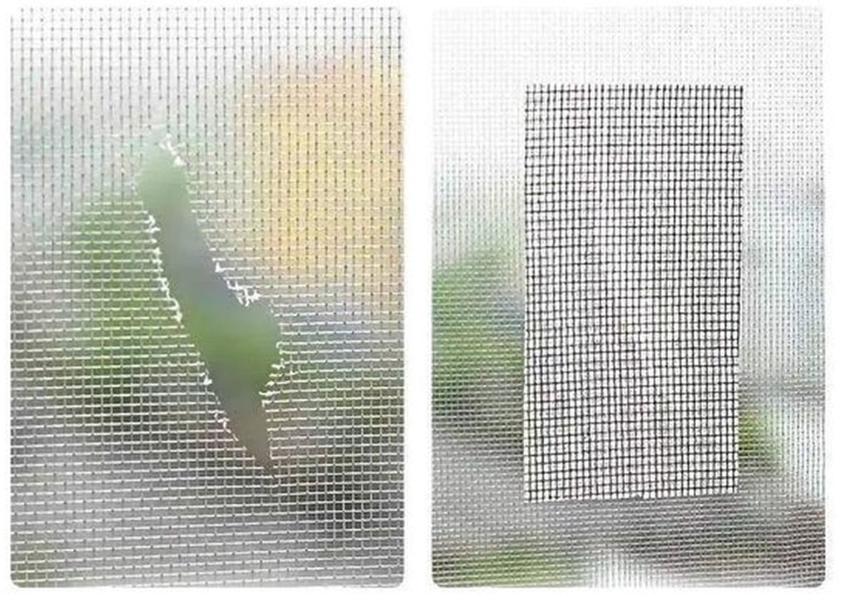 Raamreparatietape 5 cm x 2 m - Sterke hechting - Waterdicht - Polyurethaan - Vrij te snijden - Geschikt voor schermen - Gaasdoek
