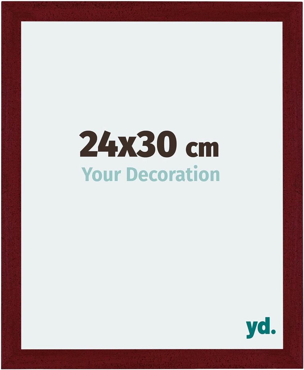 Fotolijst 24x30cm - MDF met acrylglas - Anti-glans glas - Perfect voor je mooiste herinneringen - SnelShoppen