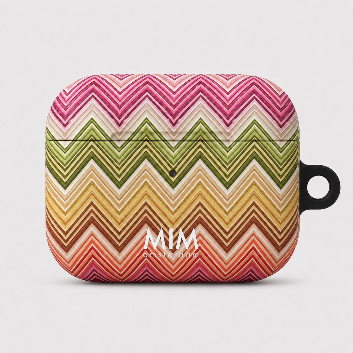 MIM Amsterdam - Happy Hour - Geschikt voor AirPods Pro 1 - AirPod hoesje - AirPod hoesje met print - Shockproof- Cover voor AirPods - Trendy AirPod case