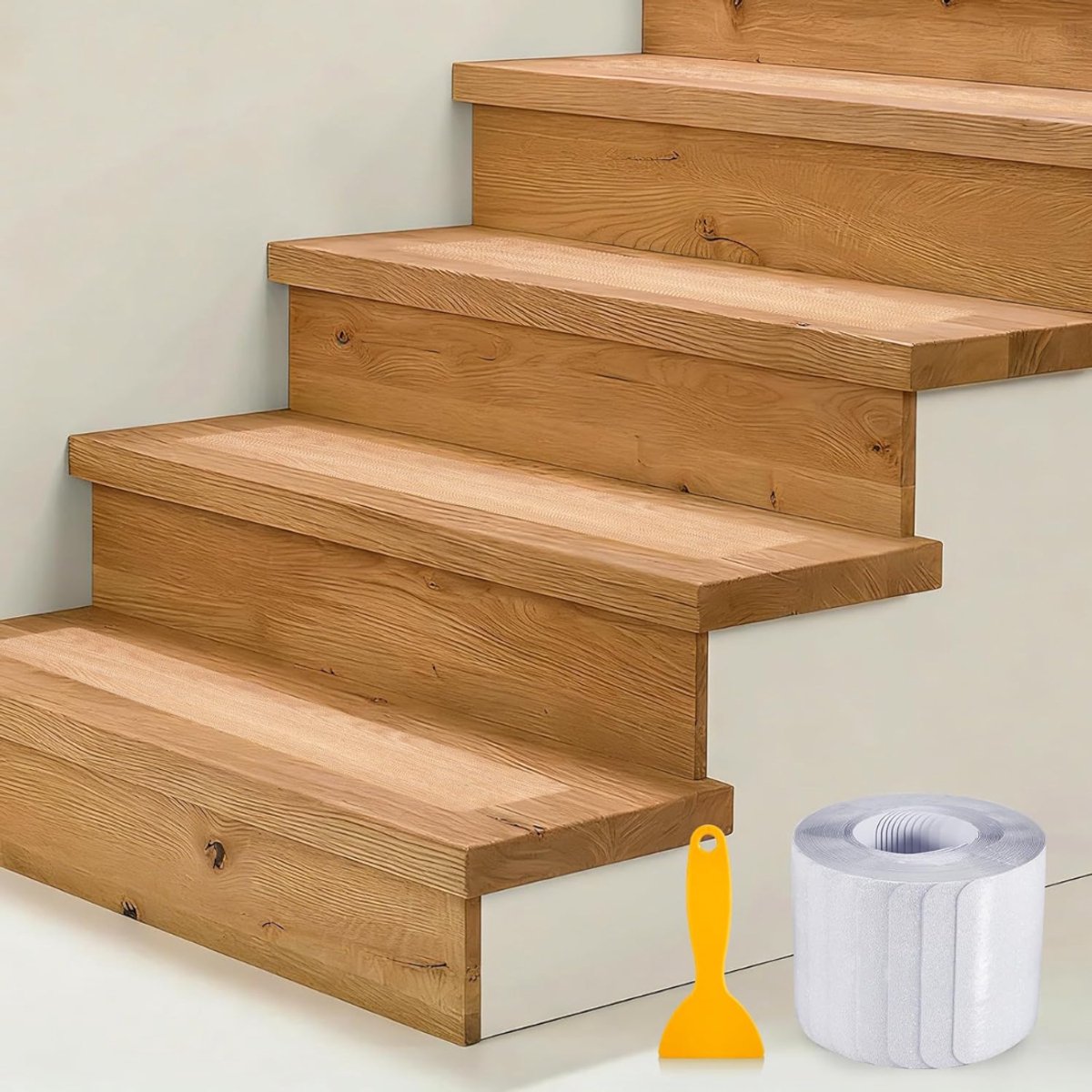 ZRNS® Trapmatten Set - Trapbekleding - Zelfklevend - Anti Slip - 15 Stuks - Transparant