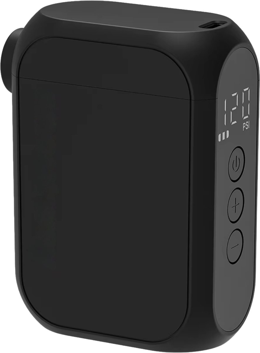 Elektrische Fietspomp – Mini Draadloze Bandenpomp met 120 PSI, LED Display - Oplaadbare Batterij AT1 MAx