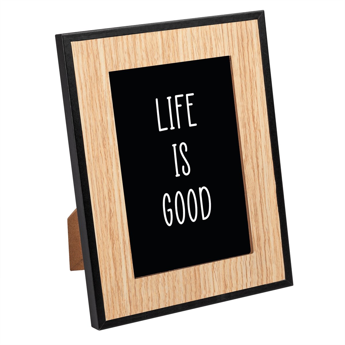 Walther RF015B Good - Houten portretlijst - Fotoformaat 10x15 cm - Naturel/Zwart