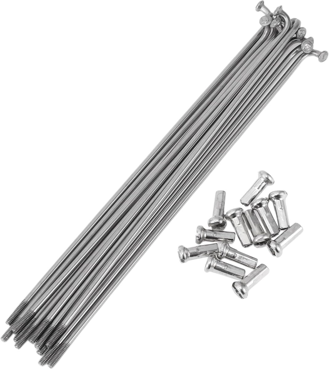 Spaken 127 mm fietswiel spaken 304 roestvrij staal zilverkleurig