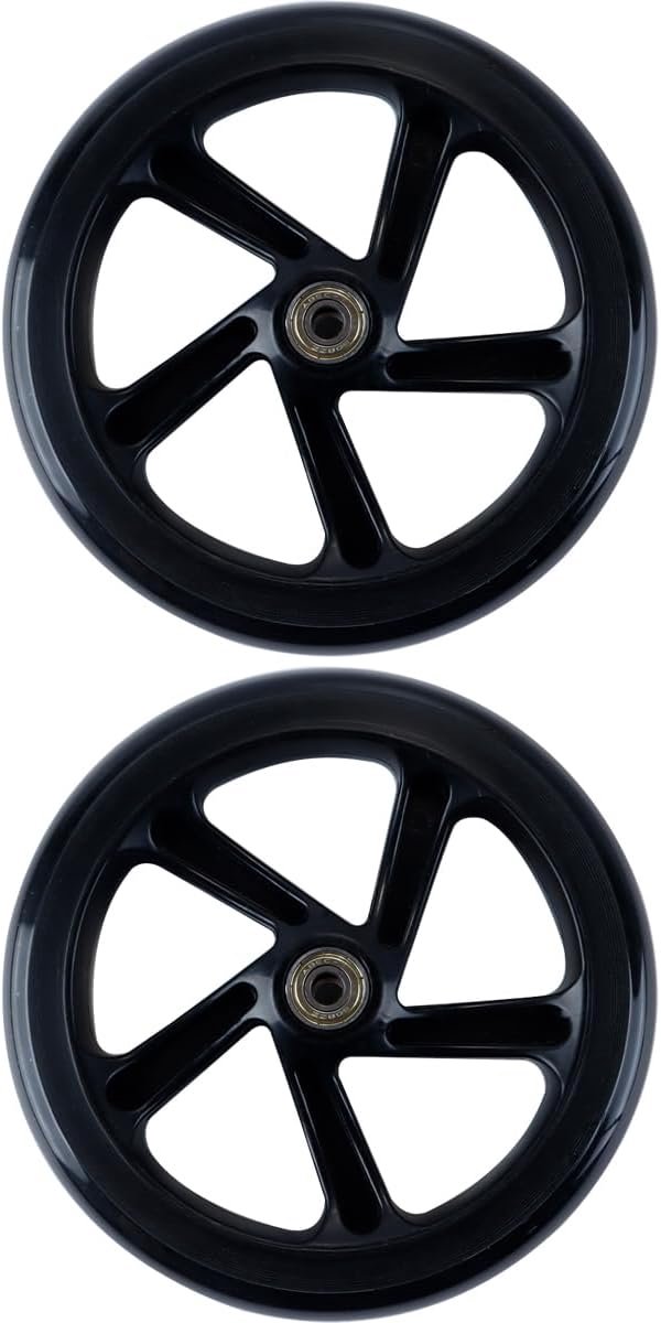 2 stuks stille PU-wielen, geschikt voor rolschaatsen, scootertrolley 180 mm x 30 mm