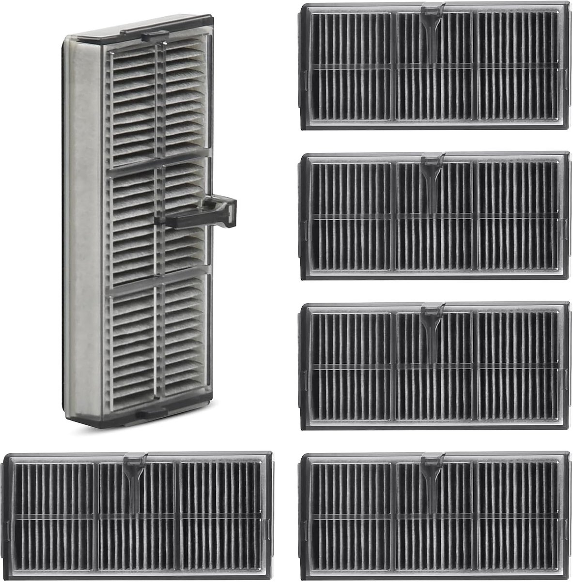 Set van 6 HEPA-filteraccessoires voor Dreame L10s Ultra Gen 2/X40 Ultra / X40 Master / L40 Ultra / L10s Pro Ultra / X30 Ultra stofzuiger, vervangende onderdelen voor actieve koolstoffilters
